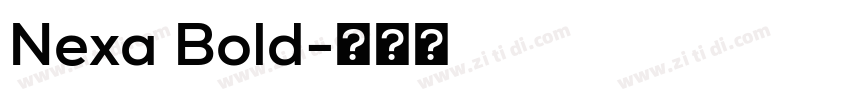 Nexa Bold字体转换